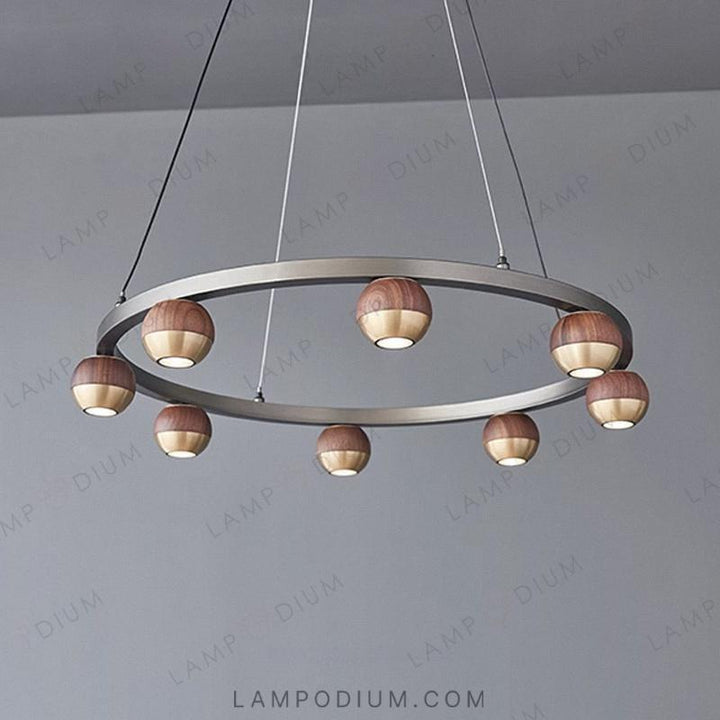 Circular chandeliers and light fixtures BRENN RING