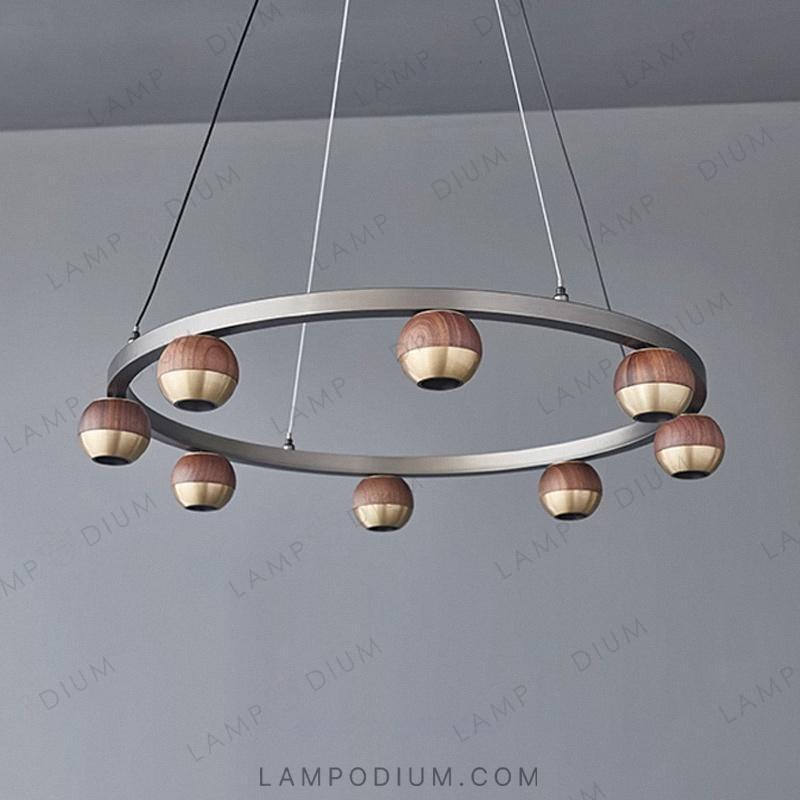 Circular chandeliers and light fixtures BRENN RING