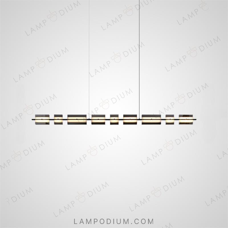 Linear, row luminaire BRIAND LONG