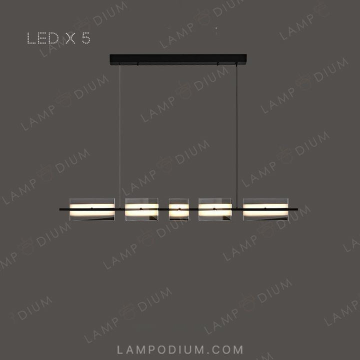 Linear, row luminaire BRIAND LONG