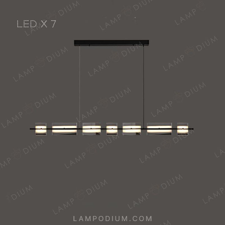 Linear, row luminaire BRIAND LONG