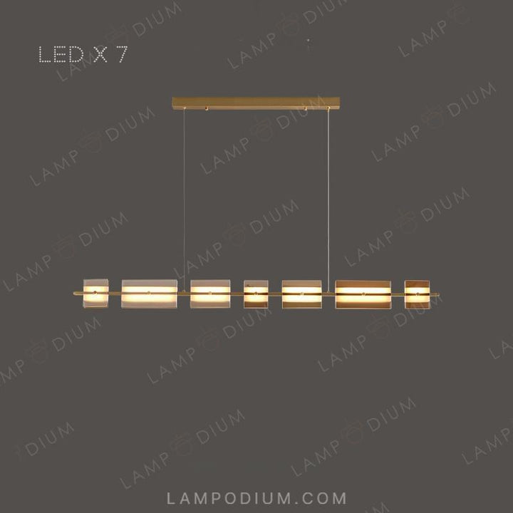 Linear, row luminaire BRIAND LONG