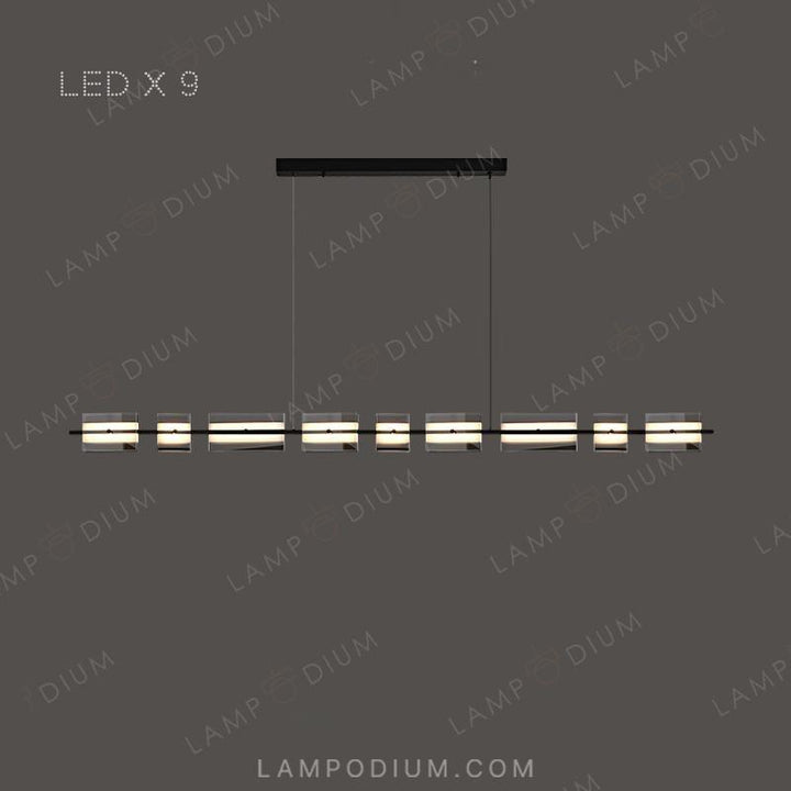 Linear, row luminaire BRIAND LONG