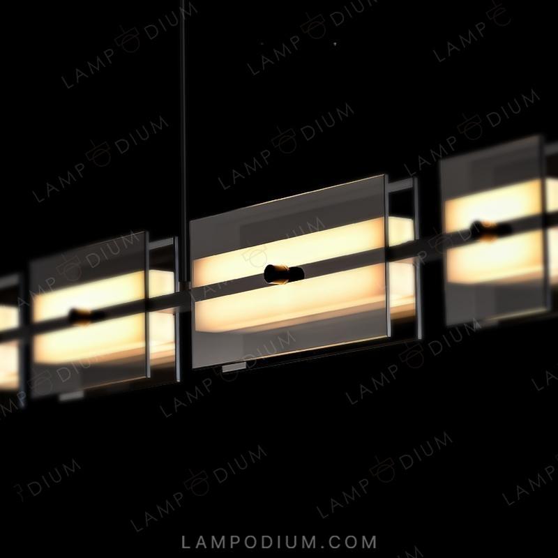 Linear, row luminaire BRIAND LONG