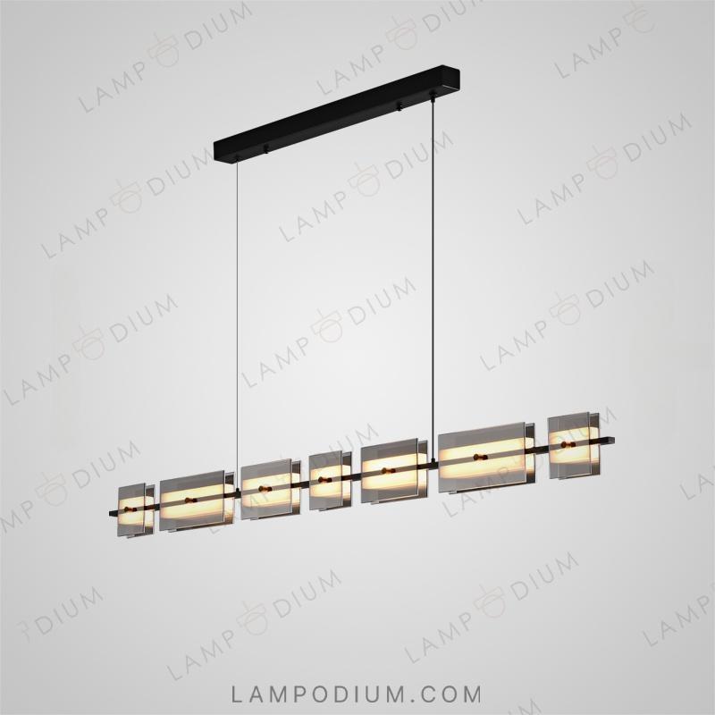 Linear, row luminaire BRIAND LONG