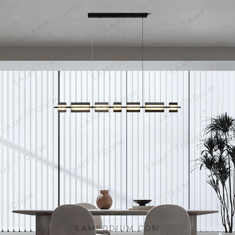 Linear, row luminaire BRIAND LONG