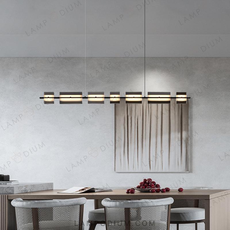 Linear, row luminaire BRIAND LONG