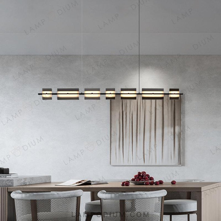 Linear, row luminaire BRIAND LONG