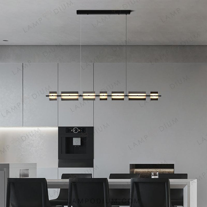 Linear, row luminaire BRIAND LONG