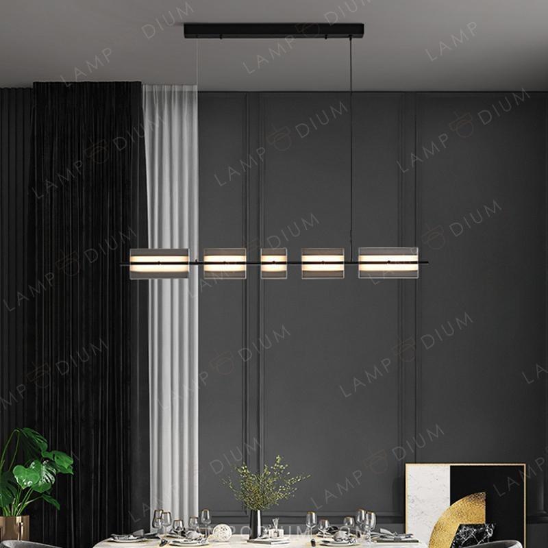 Linear, row luminaire BRIAND LONG