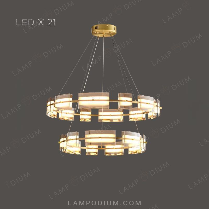 Circular chandeliers and lamps BRIAND