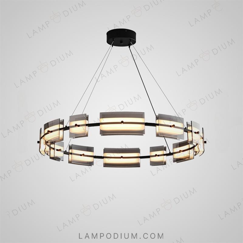 Circular chandeliers and lamps BRIAND