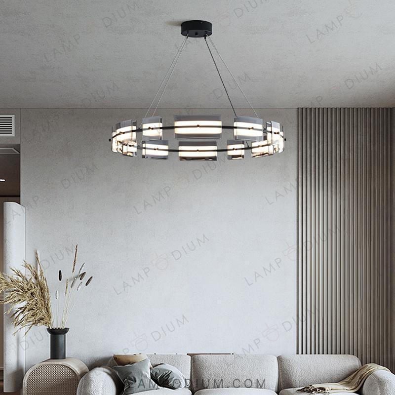 Circular chandeliers and lamps BRIAND