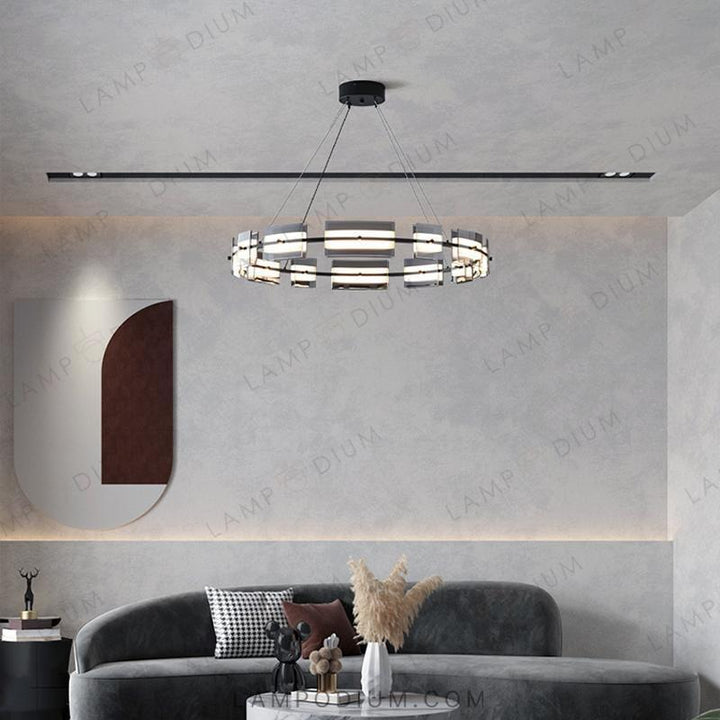 Circular chandeliers and lamps BRIAND