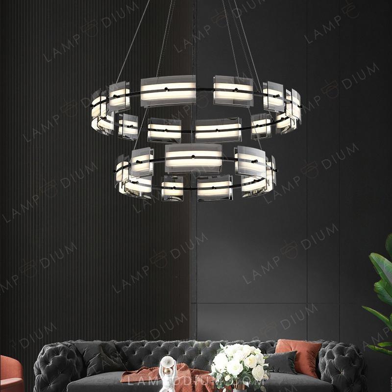 Circular chandeliers and lamps BRIAND