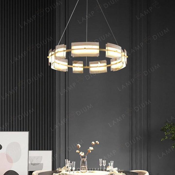 Circular chandeliers and lamps BRIAND