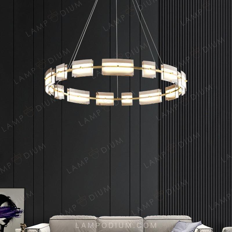 Circular chandeliers and lamps BRIAND