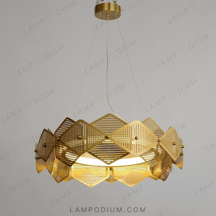 Circular chandeliers and lamps BRILL