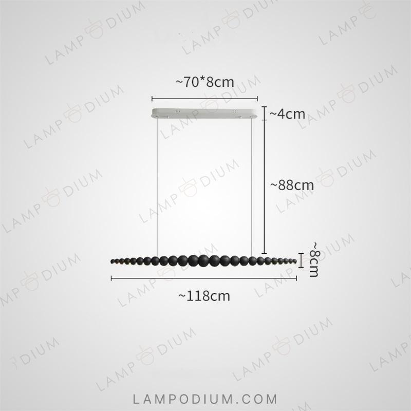 Linear, row luminaire BROLLE