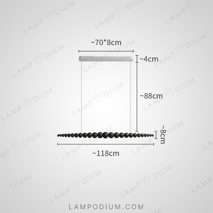 Linear, row luminaire BROLLE