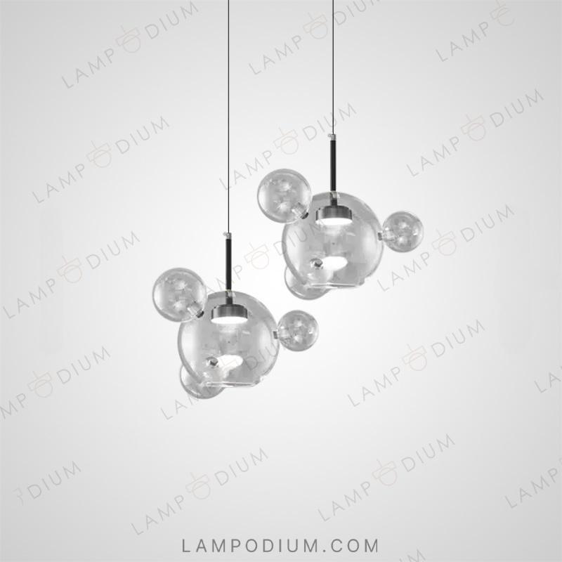 Pendant light BUBBLE B BLACK LUX