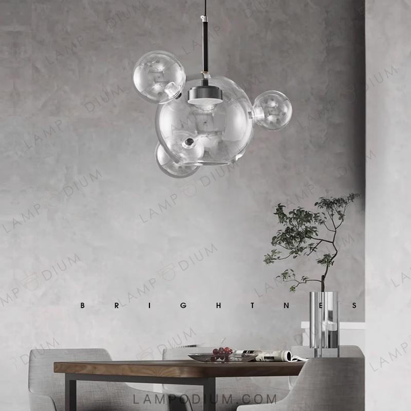 Pendant light BUBBLE B BLACK LUX