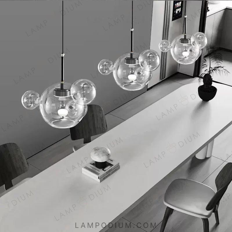 Pendant light BUBBLE B BLACK LUX