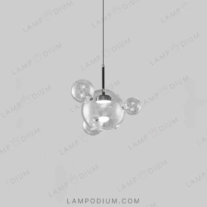 Pendant light BUBBLE B BLACK LUX