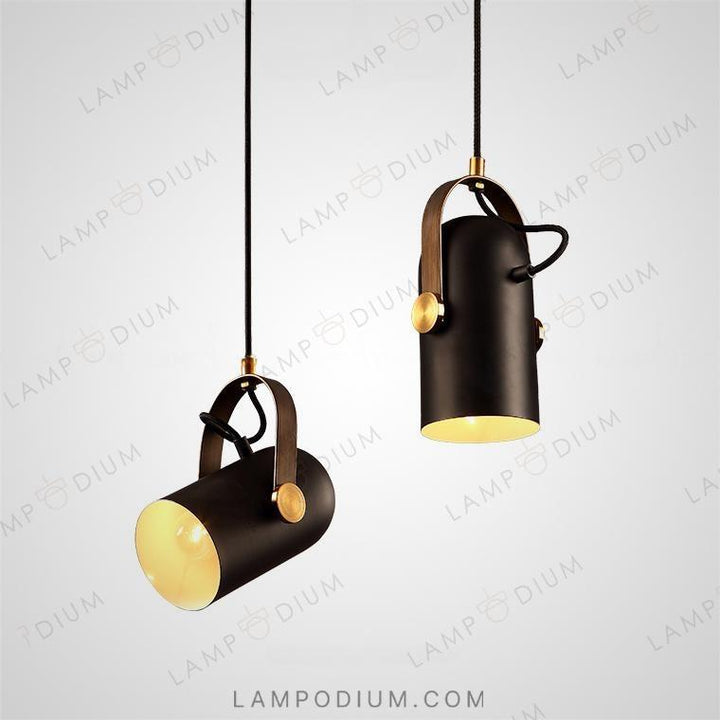 Pendant light BULLET WOOD