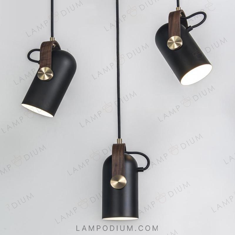 Pendant light BULLET WOOD