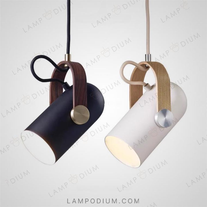 Pendant light BULLET WOOD