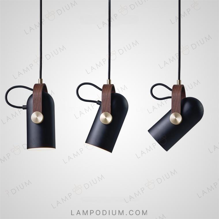 Pendant light BULLET WOOD