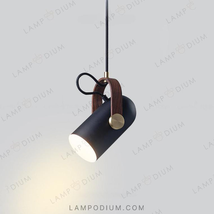 Pendant light BULLET WOOD