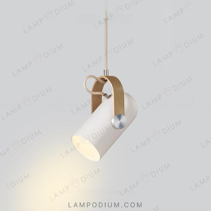 Pendant light BULLET WOOD