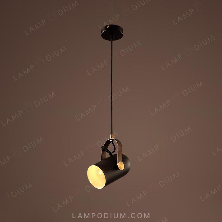 Pendant light BULLET WOOD