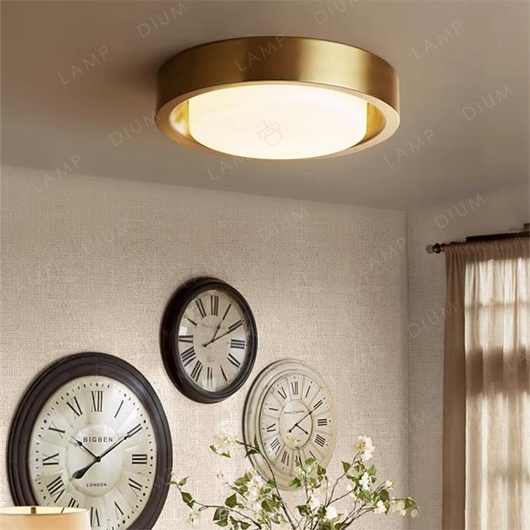 Ceiling light fixture BUTTON BRASS