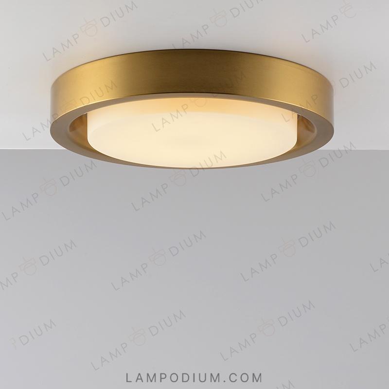 Ceiling light fixture BUTTON BRASS