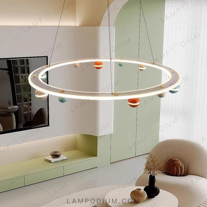 Circular chandeliers and lamps CAKE RING