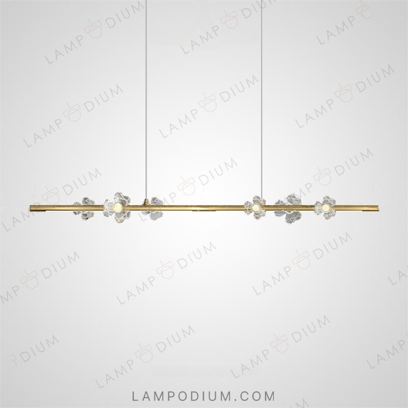 Linear, row luminaire CAMILIA LONG