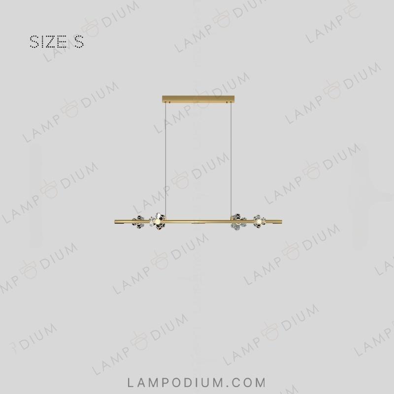 Linear, row luminaire CAMILIA LONG