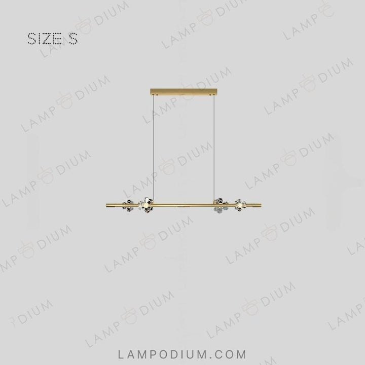 Linear, row luminaire CAMILIA LONG