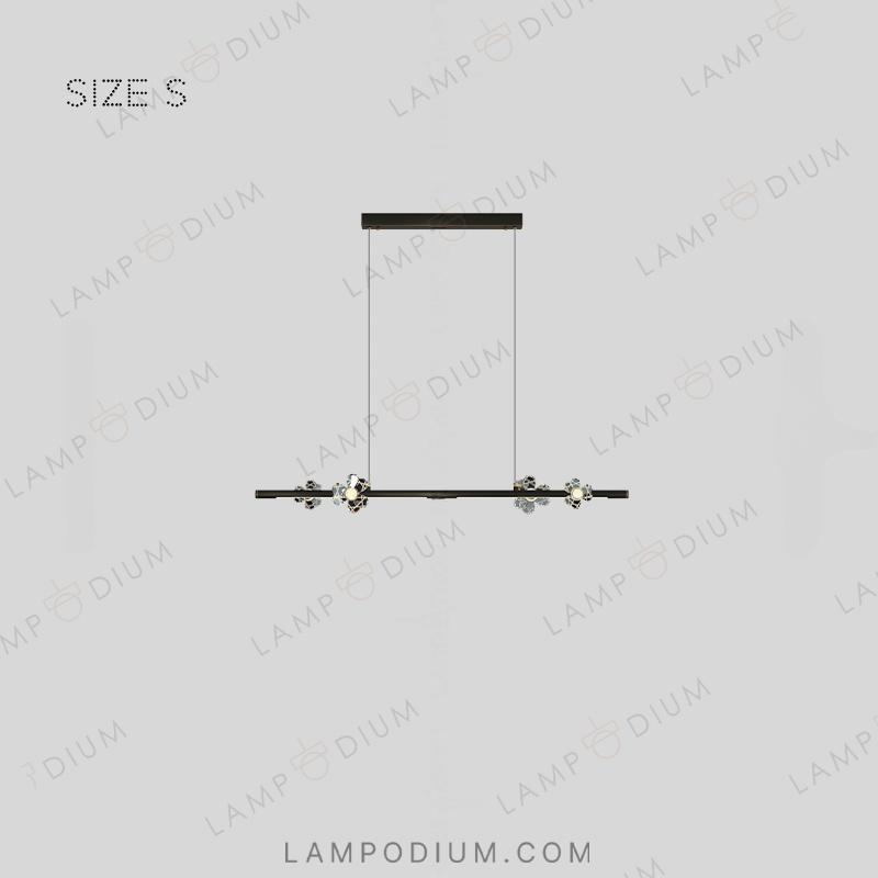 Linear, row luminaire CAMILIA LONG