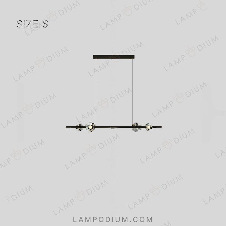 Linear, row luminaire CAMILIA LONG