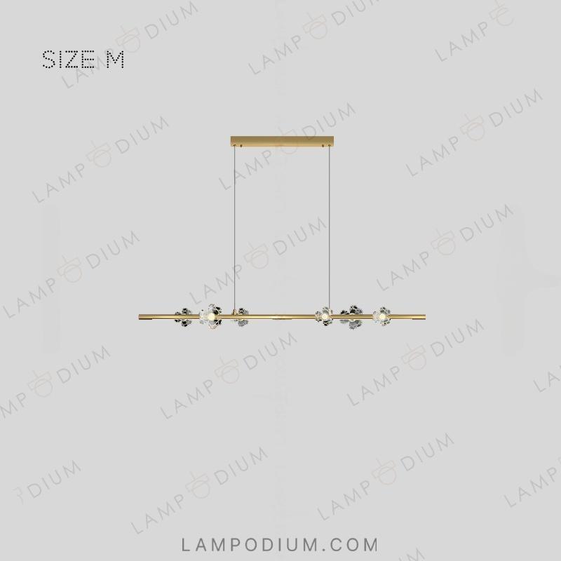 Linear, row luminaire CAMILIA LONG