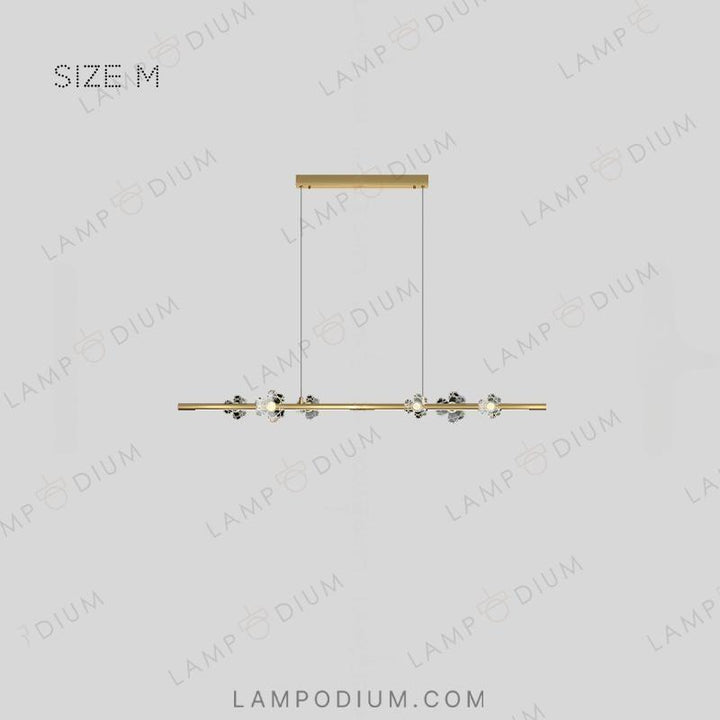 Linear, row luminaire CAMILIA LONG