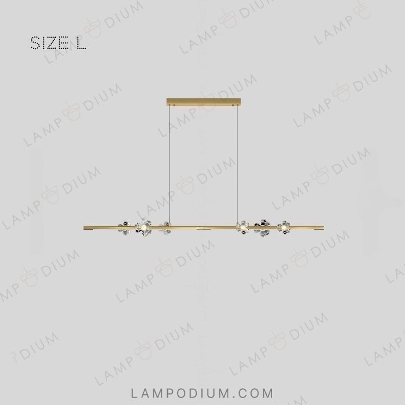 Linear, row luminaire CAMILIA LONG