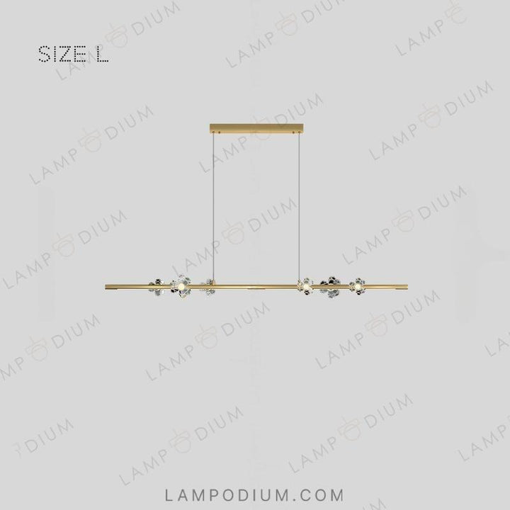 Linear, row luminaire CAMILIA LONG