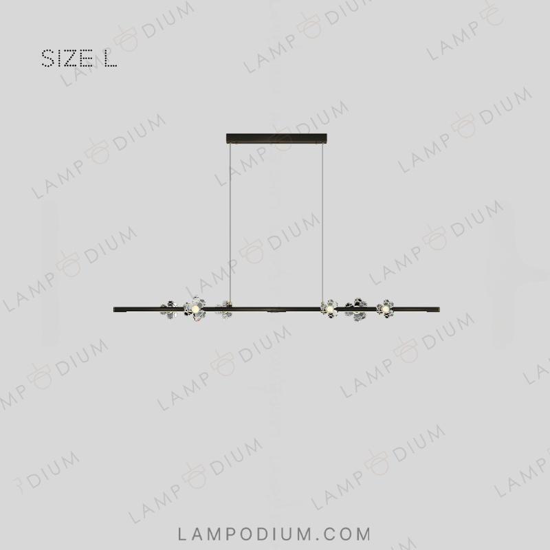 Linear, row luminaire CAMILIA LONG