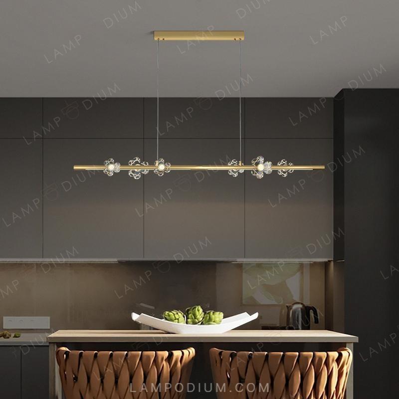 Linear, row luminaire CAMILIA LONG