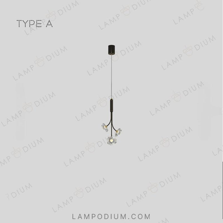 Hanging light fixture CAMILIA ONE